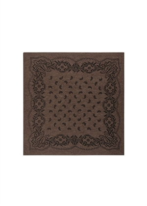 Adelina paisley knit scarf Brown Melange Neo Noir